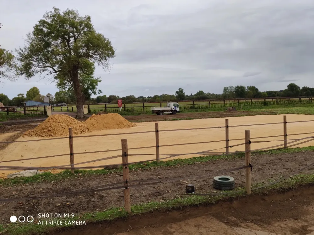 Création de carrière à chevaux